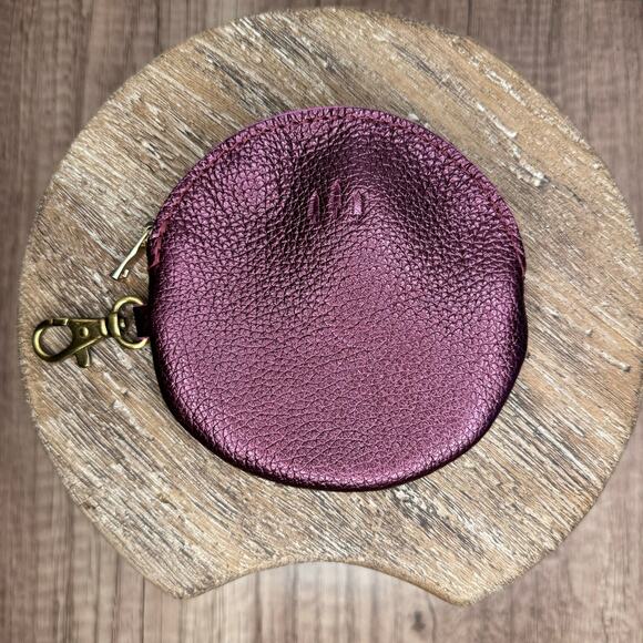 Portland Leather Gordita ULTRAVIOLET Gordita Round Wallet Keychain Charm NEW - Picture 2 of 5